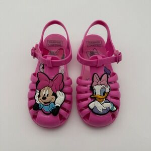 Harper Canyon Disney Minnie Mouse Daisy Duck Pink Jelly Sandals Girls Size 10M